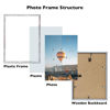 Picture of JCJMY 10x13 Picture Frame Rustic White for Wall Hanging, Wall Mounting Horizontally or Vertically, 10 x 13 Wall Gallery Poster Photo Frame with Shatter Resistant Plexiglass, Rustic White