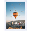 Picture of JCJMY 9x12 Picture Frame White for Wall Hanging, Wall Mounting Horizontally or Vertically, 9 x 12 Wall Gallery Poster Photo Frame with Durable Shatter Resistant Plexiglass, White