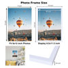 Picture of JCJMY 9x12 Picture Frame White for Wall Hanging, Wall Mounting Horizontally or Vertically, 9 x 12 Wall Gallery Poster Photo Frame with Durable Shatter Resistant Plexiglass, White