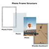 Picture of JCJMY 6x9 Picture Frame Rustic White for Wall Hanging or Tabletop- Wall Mounting Horizontally or Vertically, 6 x 9 Wall Gallery Poster Photo Frame for 6 by 9 Photos, Rustic White