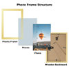 Picture of JCJMY 4x5 Picture Frame Gold for Wall Hanging or Tabletop, Wall Mounting Horizontally or Vertically, 4 x 5 Wall Gallery Poster Photo Frame with Shatter Resistant Plexiglass, Gold