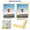 Picture of JCJMY 4x5 Picture Frame Gold for Wall Hanging or Tabletop, Wall Mounting Horizontally or Vertically, 4 x 5 Wall Gallery Poster Photo Frame with Shatter Resistant Plexiglass, Gold
