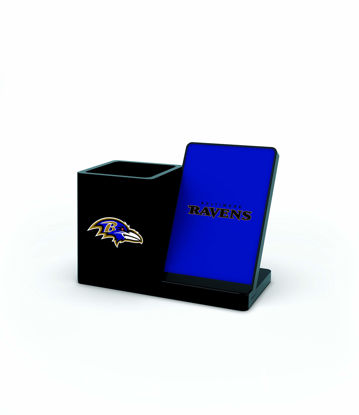 Picture of SOAR NFL Wireless Charger and Desktop Organizer, Baltimore Ravens