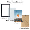 Picture of JCJMY 7x11 Picture Frame Black for Wall Hanging or Tabletop- Wall Mounting Horizontally or Vertically, 7 x 11 Wall Gallery Poster Photo Frame for 7 by 11 Photo, Black