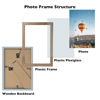 Picture of JCJMY 7x10 Picture Frame Brown for Wall Hanging or Tabletop- Wall Mounting Horizontally or Vertically, 7 x 10 Wall Gallery Poster Photo Frame for 7 by 10 Photos, Rustic Brown