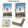 Picture of JCJMY 8.5x14 Picture Frame Rustic Brown for Wall Hanging, Wall Mounting Horizontally or Vertically, 8.5 x 14 Wall Gallery Poster Photo Frame with Shatter Resistant Plexiglass, Rustic Brown