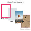 Picture of JCJMY 6x12 Picture Frame Pink for Wall Hanging or Tabletop- Wall Mounting Horizontally or Vertically, 6 x 12 Wall Gallery Poster Photo Frame for 6 by 12 Photos, Pink