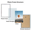 Picture of JCJMY 8.5x14 Picture Frame Rustic White for Wall Hanging, Wall Mounting Horizontally or Vertically, 8.5 x 14 Wall Gallery Poster Photo Frame with Shatter Resistant Plexiglass, Rustic White