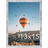 Picture of JCJMY 13x15 Picture Frame Rustic White for Wall Hanging, Wall Mounting Horizontally or Vertically, 13 x 15 Wall Gallery Poster Photo Frame with Shatter Resistant Plexiglass, Rustic White