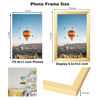 Picture of JCJMY 9x11 Picture Frame Gold for Wall Hanging or Tabletop, Wall Mounting Horizontally or Vertically, 9 x 11 Wall Gallery Poster Photo Frame with Durable Shatter Resistant Plexiglass,Gold