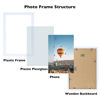 Picture of JCJMY 8.5x14 Picture Frame White for Wall Hanging, Wall Mounting Horizontally or Vertically, 8.5 x 14 Wall Gallery Poster Photo Frame with Shatter Resistant Plexiglass, White