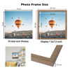 Picture of JCJMY 8x8 Picture Frame Rustic Brown for Wall Hanging or Tabletop, Wall Mounting Horizontally or Vertically, 8 x 8 Square Wall Gallery Poster Photo Frame with Durable Shatter Resistant Plexiglass, Rustic Brown