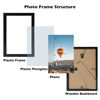Picture of JCJMY 5x6 Picture Frame Black for Wall Hanging or Tabletop, Wall Mounting Horizontally or Vertically, 5 x 6 Wall Gallery Poster Photo Frame with Shatter Resistant Plexiglass, Black