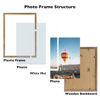 Picture of JCJMY 12x16 Picture Frame Rustic Brown with 11x14 Mat, Display Photo 11x14 with Mat or 12 x 16 Without Mat, Wall Hanging Large Frame with Plexiglass, Rustic Brown