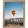 Picture of 9x11 Picture Frame Rustic Brown for Wall Hanging or Tabletop, Wall Mounting Horizontally or Vertically, 9 x 11 Wall Gallery Poster Photo Frame with Durable Shatter Resistant Plexiglass,Rustic Brown