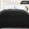 Picture of Utopia Bedding Comforter Duvet Insert, Quilted Comforter with Corner Tabs, Box Stitched Down Alternative Comforter Queen (Black/Grey)