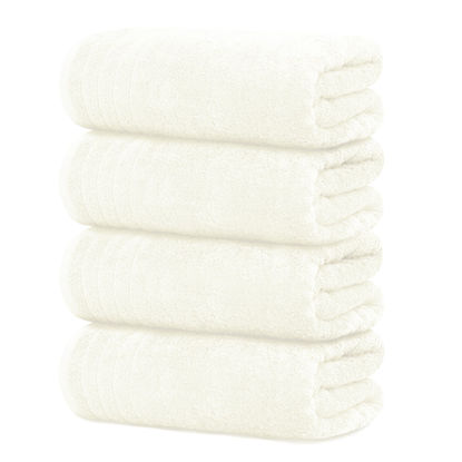 Picture of Tens Towels Large Bath Towels, 100% Cotton, 30 x 60 Inches Extra Large Bath Towels, Lighter Weight, Quicker to Dry, Super Absorbent, Perfect Bathroom Towels (Pack of 4, Cream)