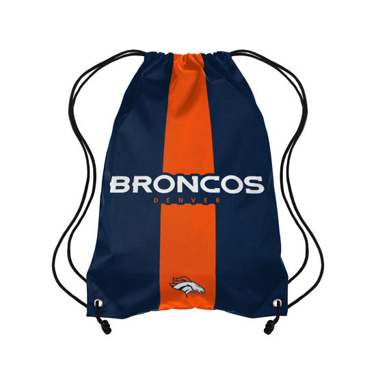Picture of FOCO Denver Broncos NFL Team Stripe Wordmark Drawstring Backpack
