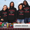 Picture of Team Fan Apparel NFL Adult Gameday Hooded Sweatshirt - Poly Fleece Cotton Blend - Stay Warm and Represent Your Team in Style (Atlanta Falcons - Black, Adult Large)