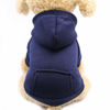 Picture of Jecikelon Winter Dog Hoodie Sweatshirts with Pockets Warm Dog Clothes for Small Dogs Chihuahua Coat Clothing Puppy Cat Custume (XX-Small, Navy)