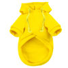 Picture of Jecikelon Winter Dog Hoodie Sweatshirts with Pockets Warm Dog Clothes for Small Dogs Chihuahua Coat Clothing Puppy Cat Custume (X-Small, Y02-Yellow)