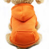 Picture of Jecikelon Winter Dog Hoodie Sweatshirts with Pockets Warm Dog Clothes for Small Dogs Chihuahua Coat Clothing Puppy Cat Custume (XX-Small, Orange)