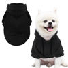 Picture of Jecikelon Pet Dog Cold Weather Coat with Pocket Winter Dog Hoodie Warm Puppy Clothes for Small Dogs Chihuahua Clothing (Small, Y02-Black)