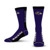 Picture of For Bare Feet NFL BALTIMORE RAVENS MVP Crew Sock Team Color Large