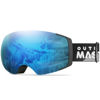 Picture of OutdoorMaster Ski Goggles PRO - Frameless, Interchangeable Lens 100% UV400 Protection Snow Goggles for Men & Women (Polarized Sapphire VLT14%)