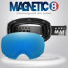 Picture of OutdoorMaster Ski Goggles PRO - Frameless, Interchangeable Lens 100% UV400 Protection Snow Goggles for Men & Women (Polarized Sapphire VLT14%)