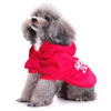 Picture of Jecikelon Pet Dog Cold Weather Coat Winter Dog Hoodie Warm Puppy Dog Clothes for Small Dogs Chihuahua Clothing (Small, Y01-Red)