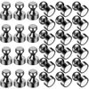 Picture of LOVIMAG 30Pcs Fridge Magnets Small Refrigerator Magnets, Black Neodymium Magnets for Whiteboard Strong Fridge Magnets Adult, Push Pin Magnets for Kitchen, Office, Classroom, Picture, Locker