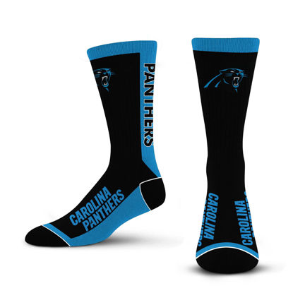 Picture of For Bare Feet NFL CAROLINA PANTHERS MVP Crew Sock Team Color Large