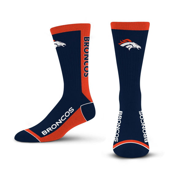 Picture of For Bare Feet NFL DENVER BRONCOS MVP Crew Sock Team Color Large