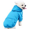 Picture of Jecikelon Winter Dog Hoodie Sweatshirts with Pockets Warm Dog Clothes for Small Dogs Chihuahua Coat Clothing Puppy Cat Custume (Large, Y02-Blue)