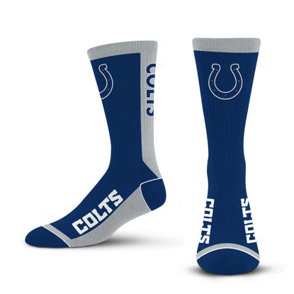 Picture of For Bare Feet NFL INDIANAPOLIS COLTS MVP Crew Sock Team Color Large