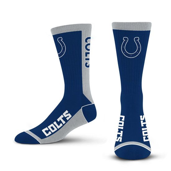 Picture of For Bare Feet NFL INDIANAPOLIS COLTS MVP Crew Sock Team Color Large