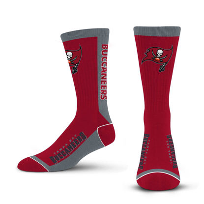 Picture of For Bare Feet NFL TAMPA BAY BUCCANEERS MVP Crew Sock Team Color Large