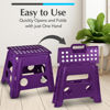 Picture of Handy Laundry Folding Lightweight Step Stool is Sturdy Enough to Support Adults and Safe Enough for Kids. Opens Easy with One Flip. Great for Kitchen, Bathroom or Bedroom. (Purple- 13 inch)