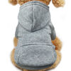Picture of Jecikelon Winter Dog Hoodie Sweatshirts with Pockets Warm Dog Clothes for Small Dogs Chihuahua Coat Clothing Puppy Cat Custume (XX-Small, Grey)