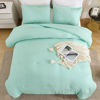 Picture of Litanika Comforters Mint Green Full Size, 3 Pieces Lightweight Solid Bedding Set & Collections, All Season Fluffy Bed Set (79x90In Comforter & 2 Pillowcases)