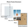 Picture of JCJMY 12x16 Picture Frame Rustic White with 11x14 Mat, Display Photo 11x14 with Mat or 12 x 16 Without Mat, Wall Hanging Large Frame with Plexiglass, Rustic White