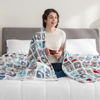 Picture of Berkshire Blanket Peanuts® VelvetLoft® Cute Character Snoopy Plush Blanket,Woof Blue,Twin 60 in x 90 in (Official Peanuts® Product)