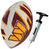 Picture of Franklin Sports NFL Washington Commanders Football - Youth Football - Mini 8.5" Rubber Football - Perfect for Kids - Team Logos and Colors!