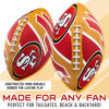 Picture of Franklin Sports NFL San Francisco 49ers Football - Youth Football - Mini 8.5" Rubber Football - Perfect for Kids - Team Logos and Colors!