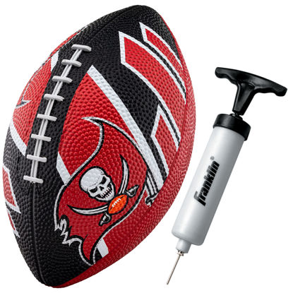 Picture of Franklin Sports NFL Tampa Bay Buccaneers Football - Youth Football - Mini 8.5" Rubber Football - Perfect for Kids - Team Logos and Colors!