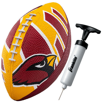 Picture of Franklin Sports NFL Arizona Cardinals Football - Youth Football - Mini 8.5" Rubber Football - Perfect for Kids - Team Logos and Colors!