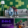 Picture of Ekkogo Acoustic Panels 12-Pack Soundproof Wall Panels 12"X12"X0.4" Sound Panels High Density Sound Dampening Panels - [Dark Green Square]
