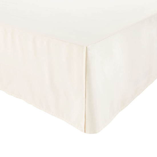 Picture of Amazon Basics - Lightweight Pleated Bed Skirt, Full, Off White, Solid
