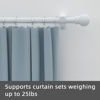 Picture of GXOACKJ 2 Pack White Curtain Rods for windows 32 to 62 inch,5/8 inch Decorative Curtain Rod Set,Splicing Heavy Duty Metal Curtain Rod with Brackets